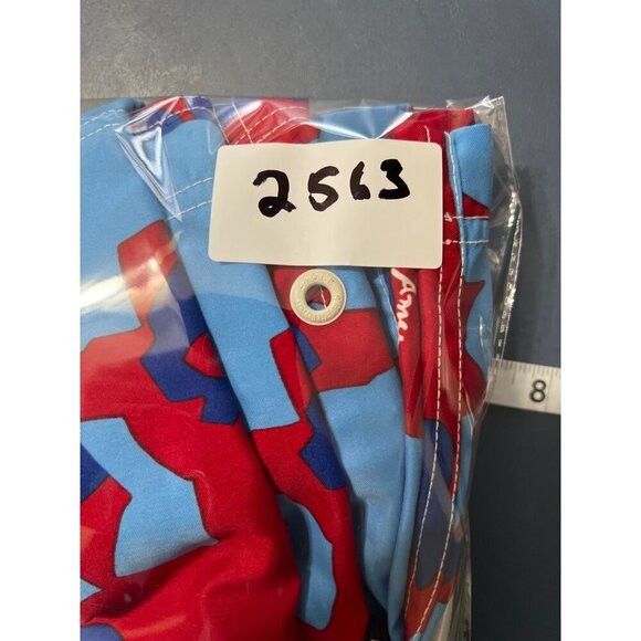 American Eagle Outfitters Mens Red & Blue Floral Swim Trunks Size 36 Polyester D - Picture 12 of 12